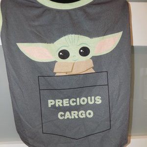 Star Wars The Mandalorian Baby Yoda Precious Cargo Dog Pet T-Shirt Size L NEW